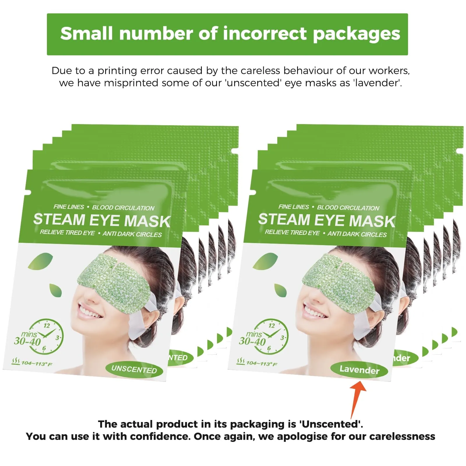 16 Packs Steam Eye Masks for Dry Eyes, SPA Warm Eye Mask, Relief Eye Fatigue Hot Sleep Eye Mask for Puffy Eyes Mask, Disposable Moist Heating Compress Pads for Sleeping- Unscented3