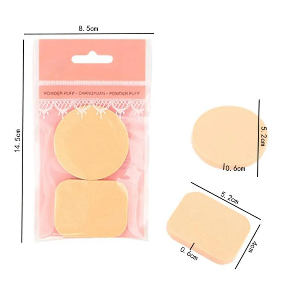 2 Pcs Makeup Round & Square sponge/puffCorrector for Makeup.