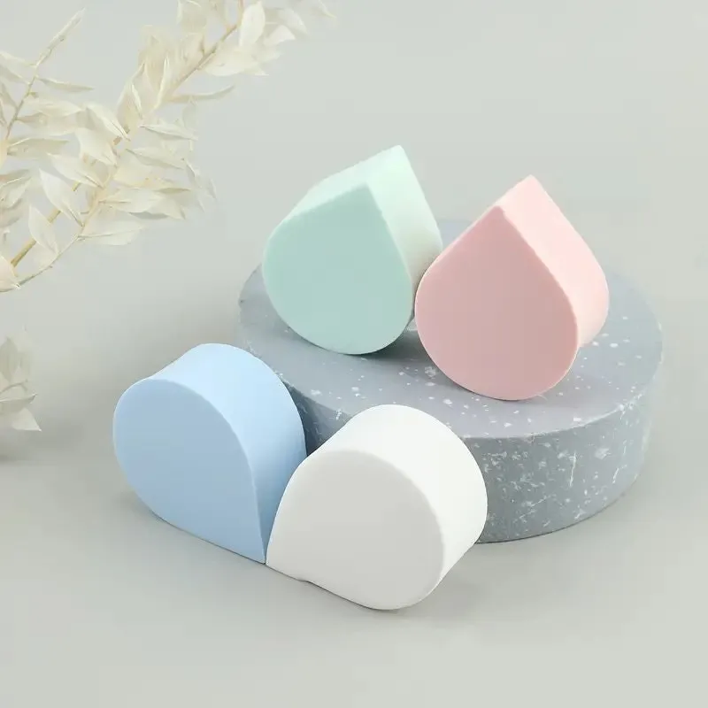 4pcs Makeup Sponges For Blending Liquid Foundations | Powders And Creams | Flawless | Professional Streak Free Application Blend | Vegan