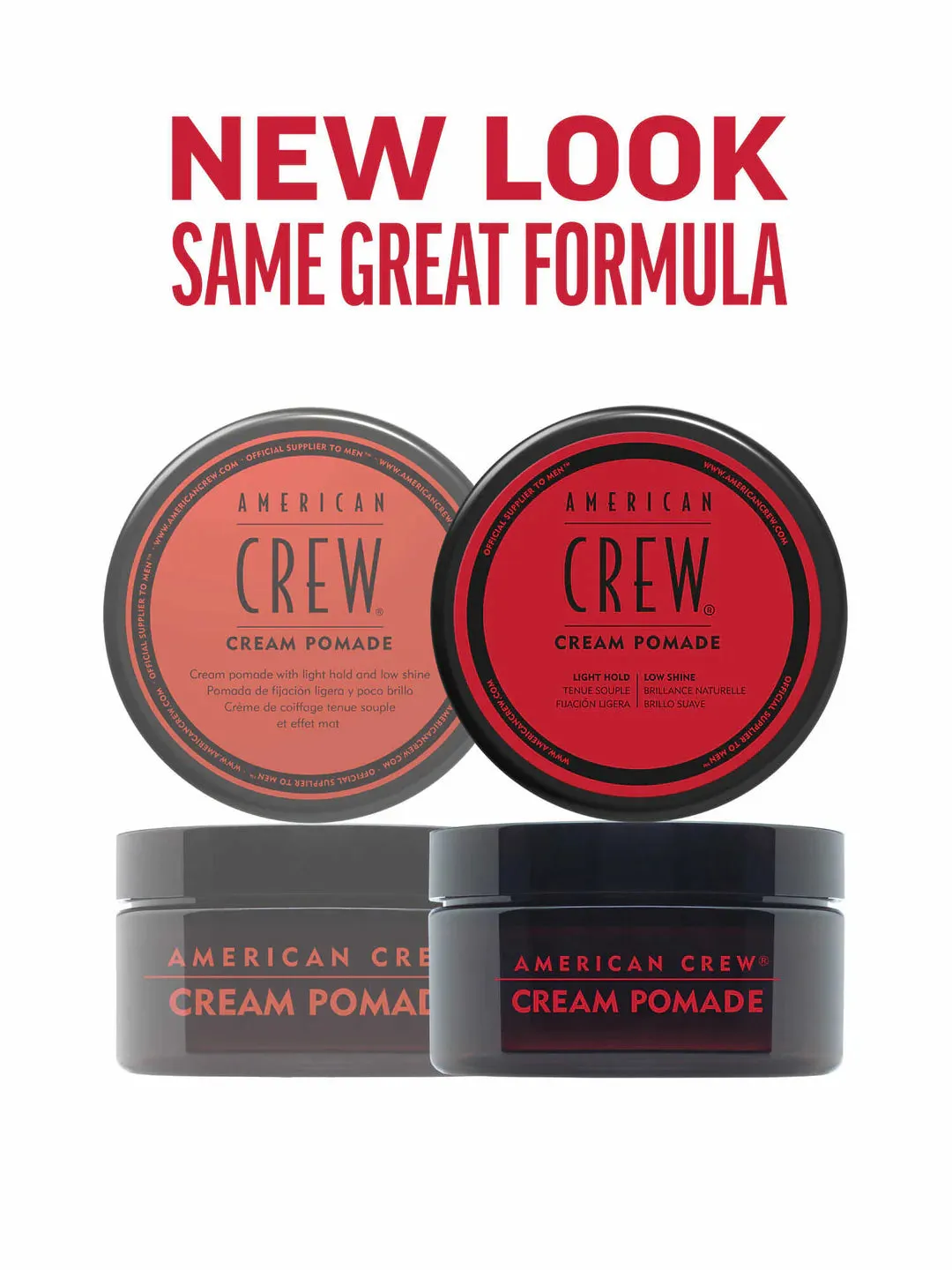 American Crew CREAM POMADE For a Natural Low Shine Hold 85g