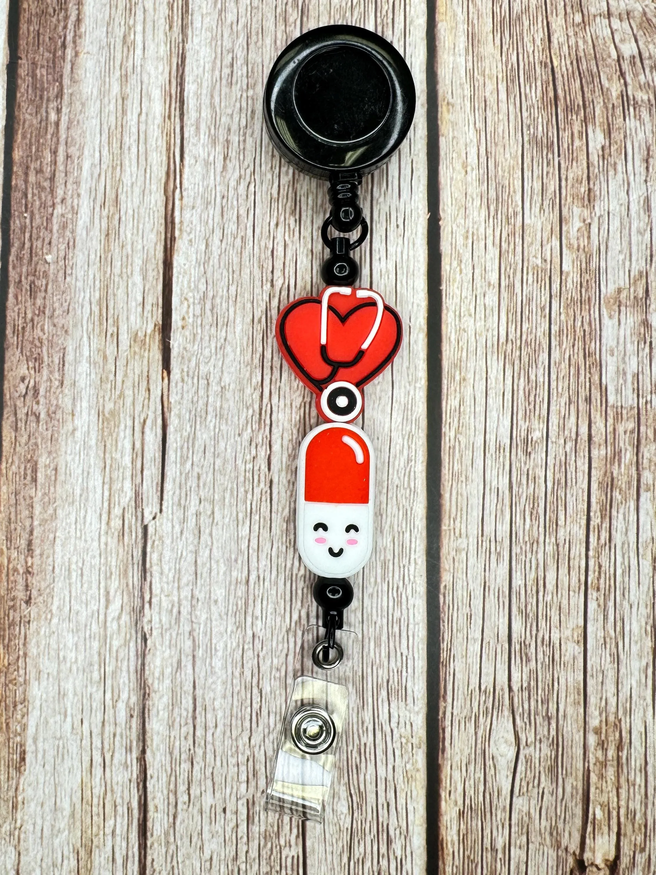 Badge Reels for Nurses or –Doctors badge reels for healthcare and hospital workers. Gift for Pediatric Nurse or Doctor