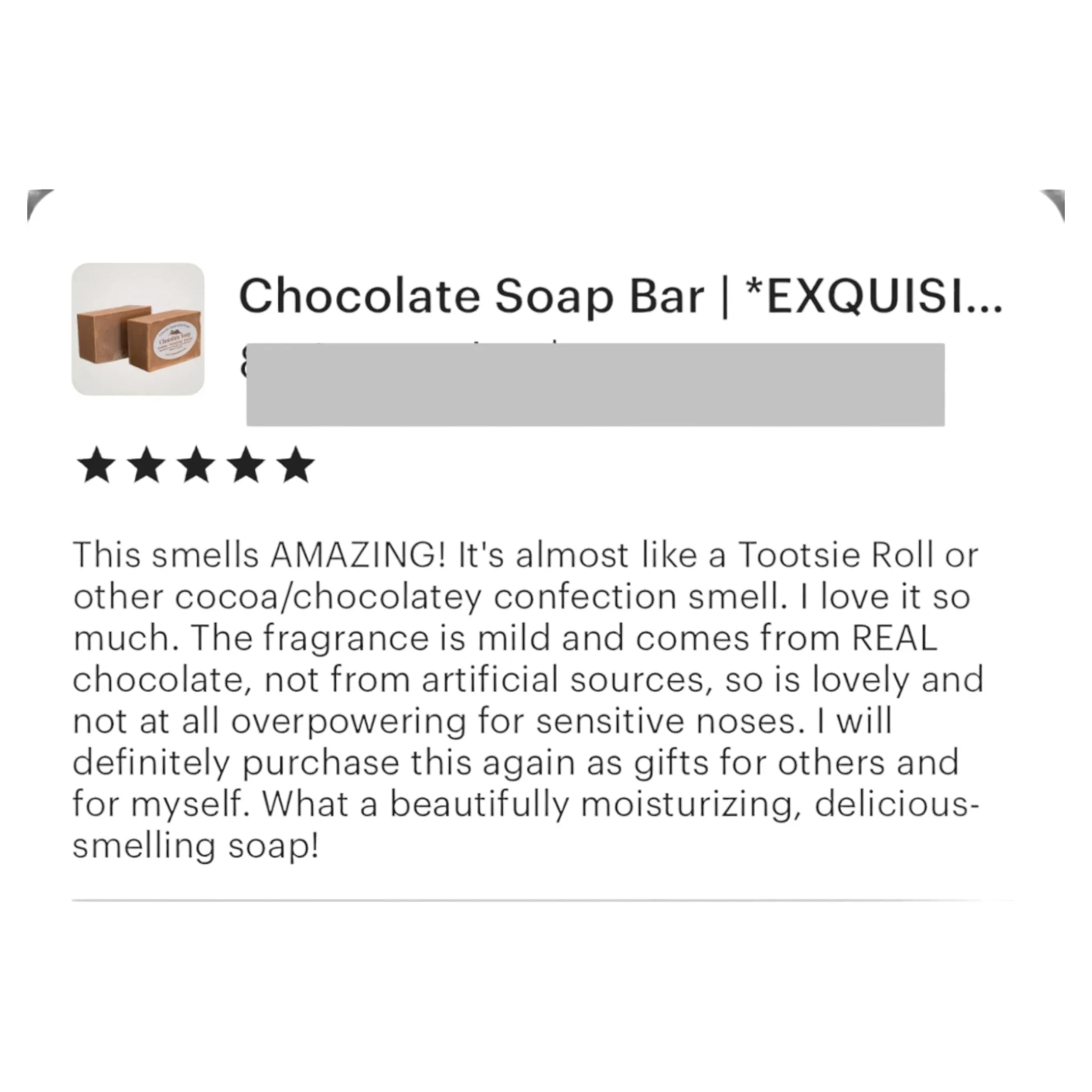 Chocolate Soap Bar Moisturizer