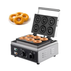 Commercial Stainless Steel Non Stick Donut Maker 6 Hole Donut Maker