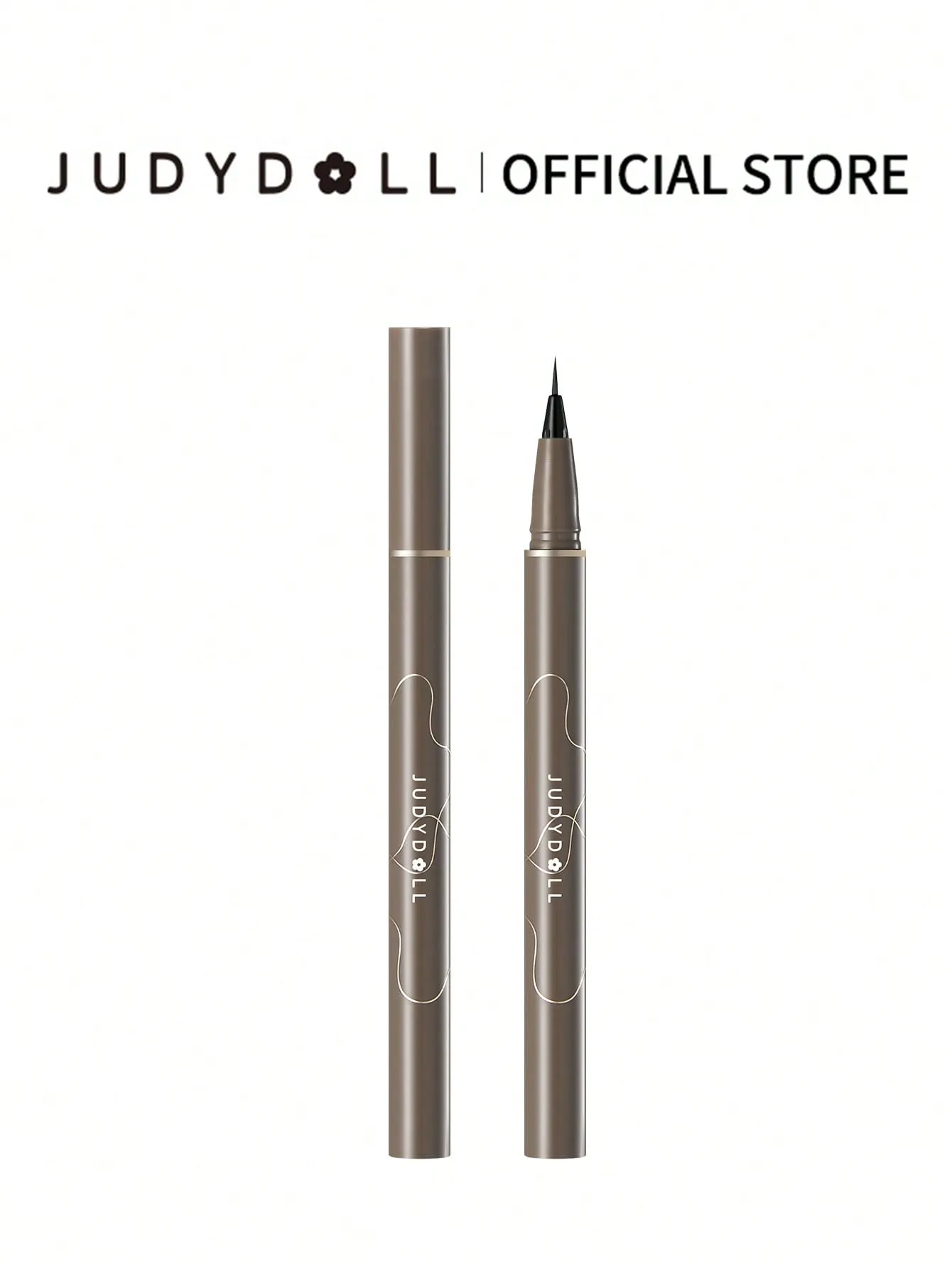 JUDYDOLL JUDYDOLL Slim Liquid Eyeliner 400mg, Ultra-Fine, Quick-Drying, Waterproof, Non-Smudging Brown Eyeliner Pen