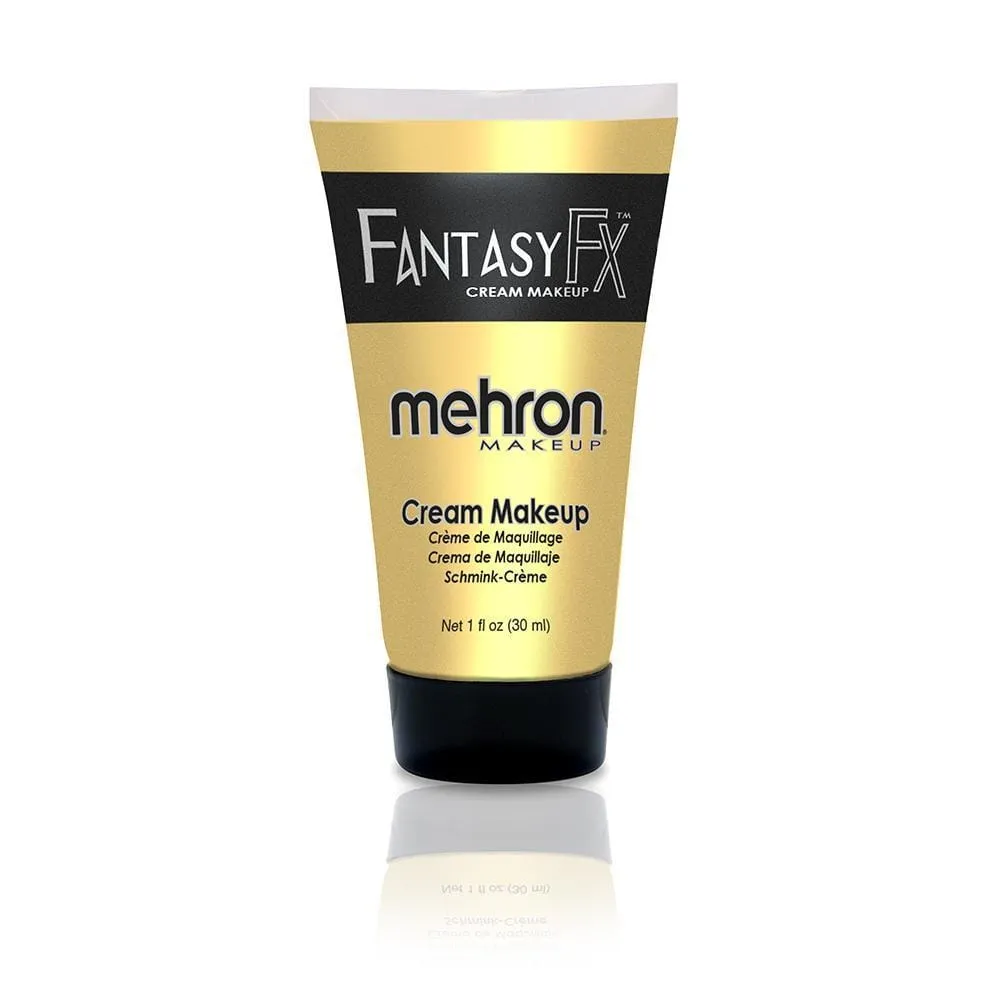 Mehron Fantasy FX gold cream makeup tube, 1 ounce