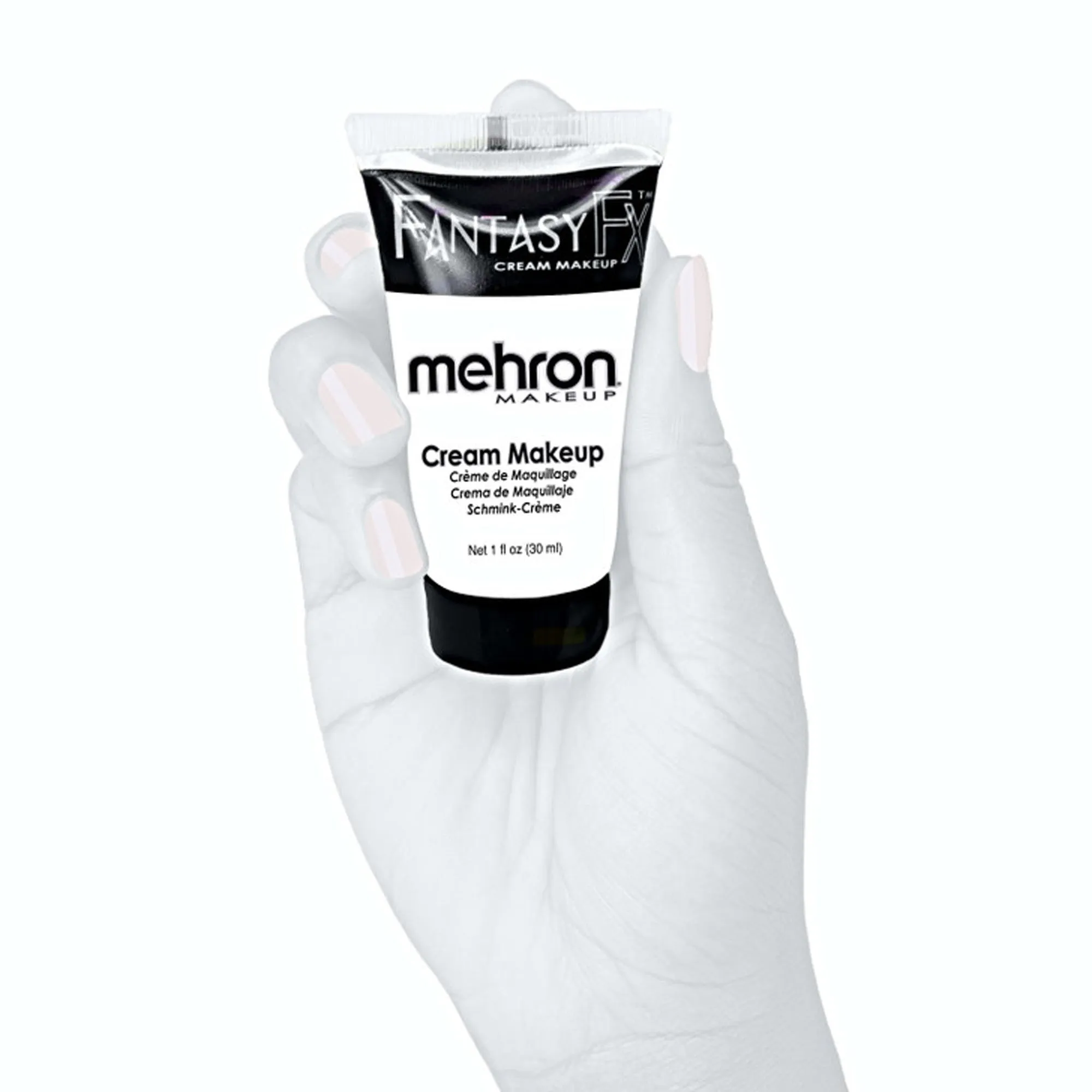 Mehron Fantasy FX moonlight white cream makeup tube, 1 ounce