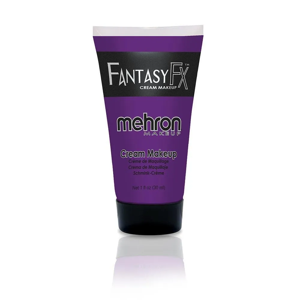 Mehron Fantasy FX purple cream makeup tube, 1 ounce