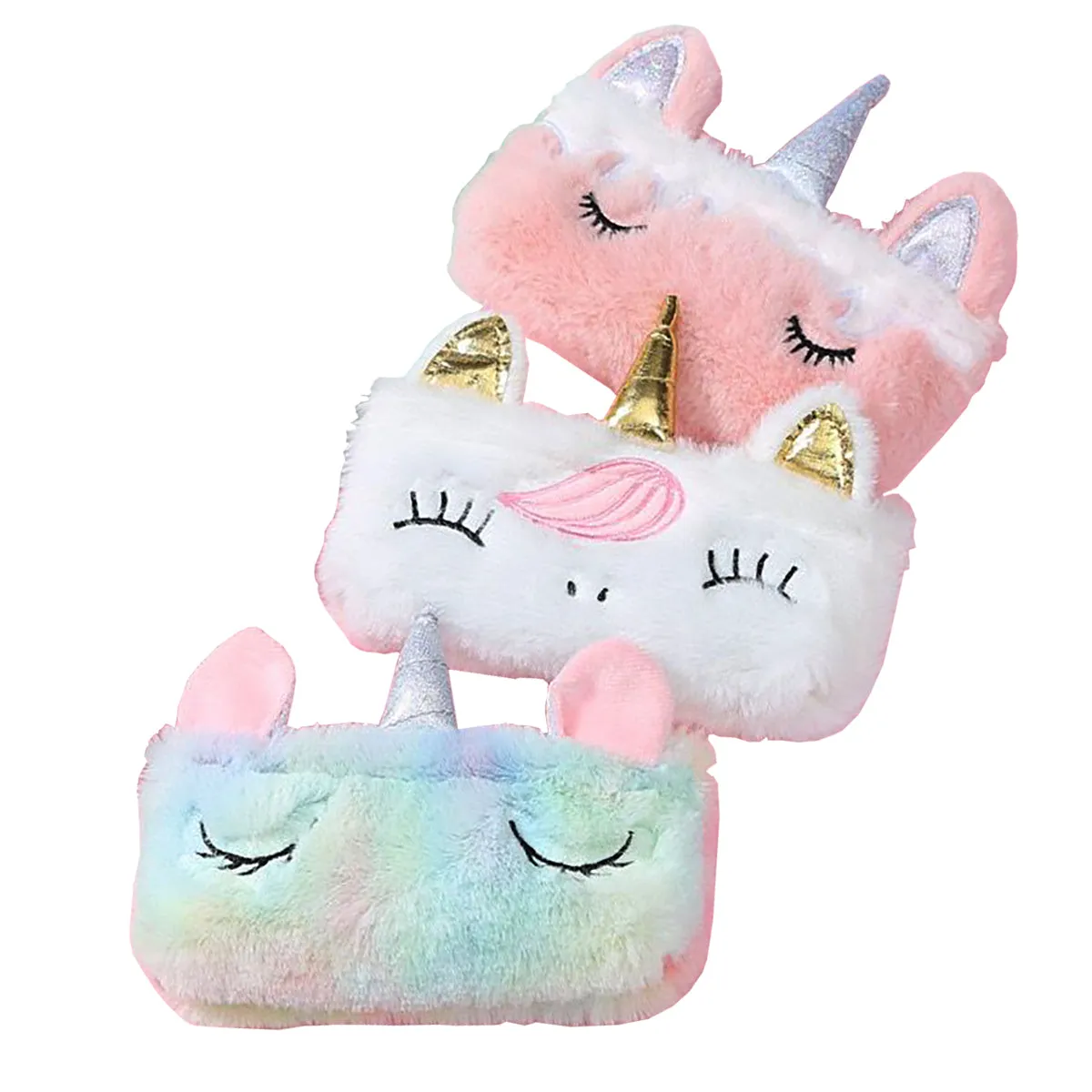 Miss Beauty New 1 Piece Magical Unicorn Portable Carry Bag Plush Mobile, Cosmetics And Jewellery Pouch For Women And For Girls