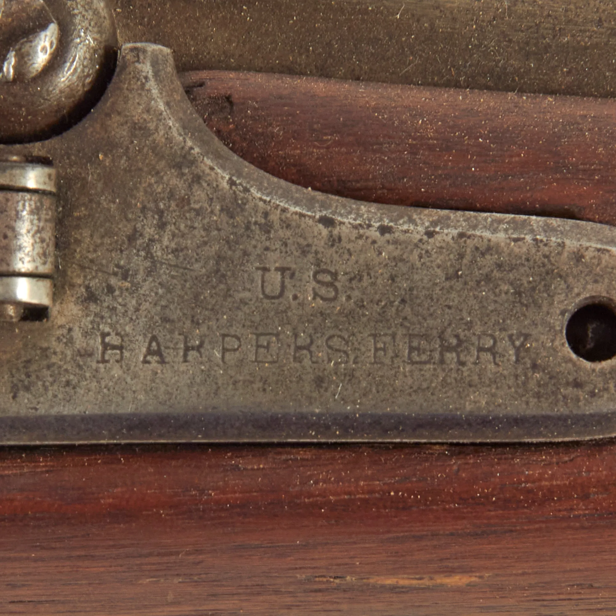 Original U.S. Civil War Springfield M1855 Rifled Musket by Harpers Ferry with Taper Primer System, Patch Box & Modified Stock - dated 1858