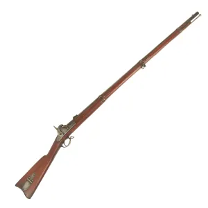 Original U.S. Civil War Springfield M1855 Rifled Musket by Harpers Ferry with Taper Primer System, Patch Box & Modified Stock - dated 1858