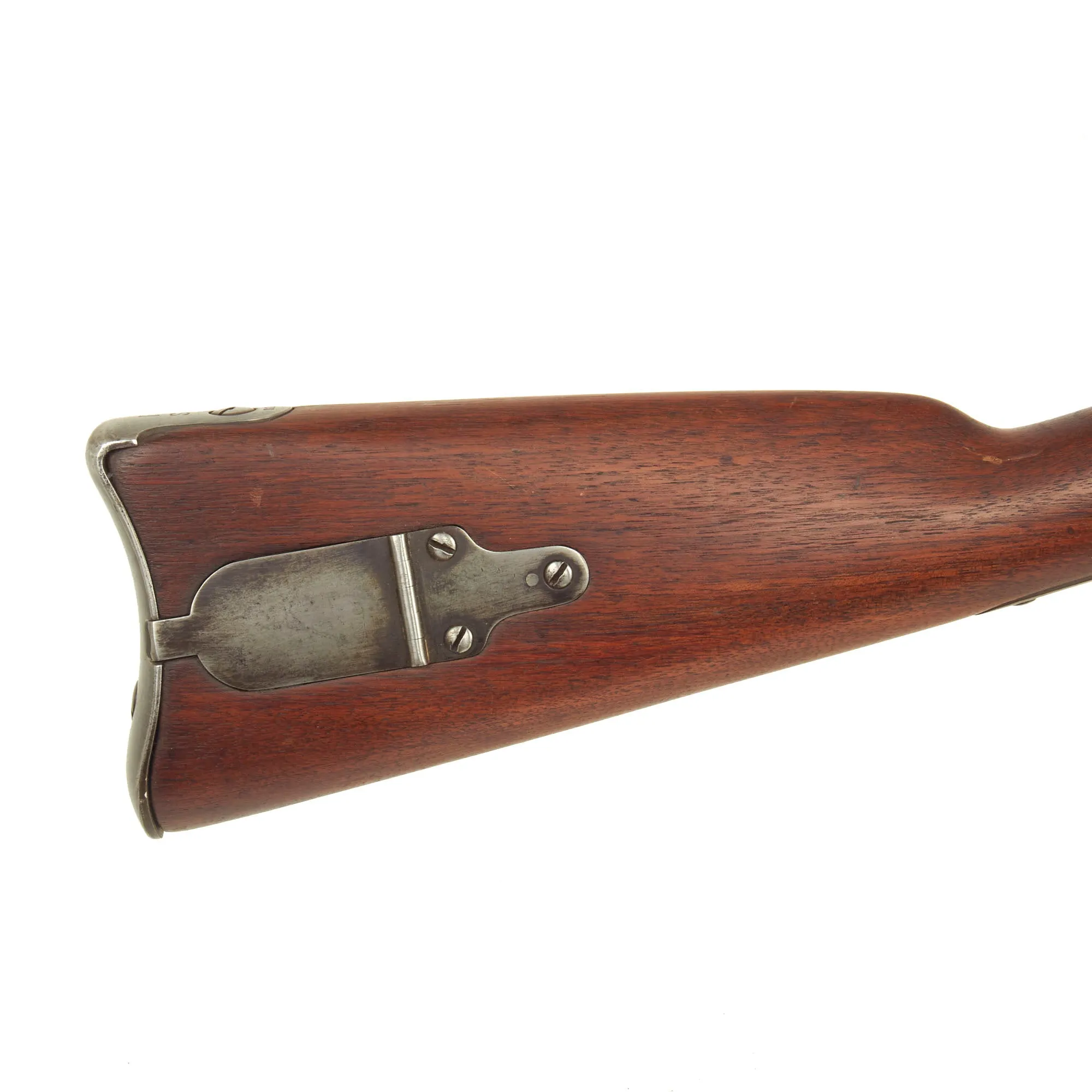 Original U.S. Civil War Springfield M1855 Rifled Musket by Harpers Ferry with Taper Primer System, Patch Box & Modified Stock - dated 1858