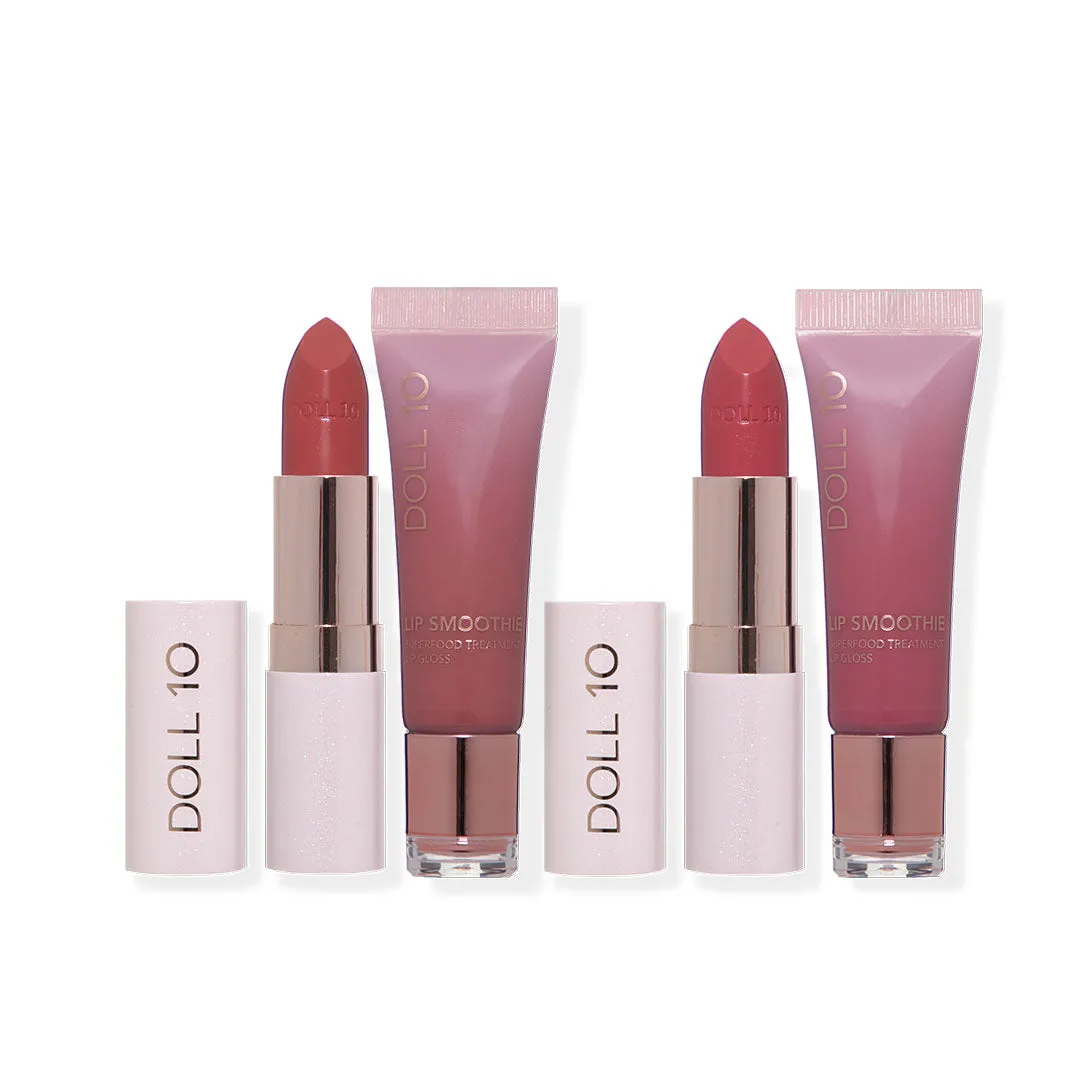 Quench & Restore 4 Piece Superfood Lipstick and Gloss Collection