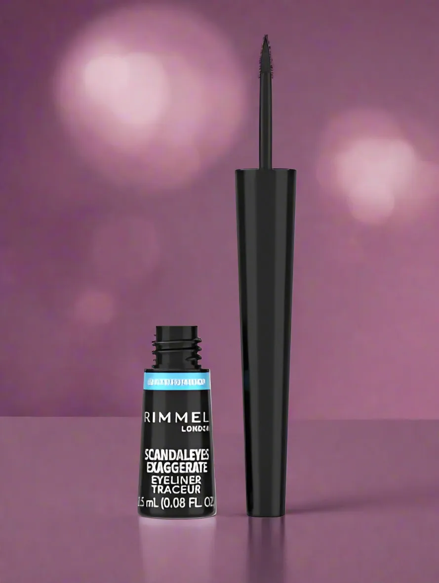 Rimmel Exaggerate Waterproof Liquid Eye Liner 2ml - 003 Black