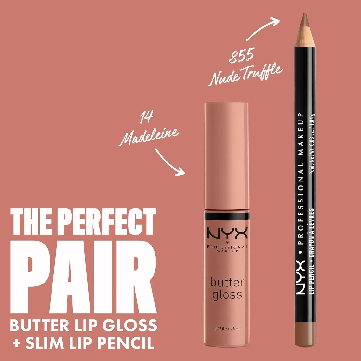 Silky Smooth Non-Sticky Lip Gloss - Madeleine (Mid-Tone Nude)