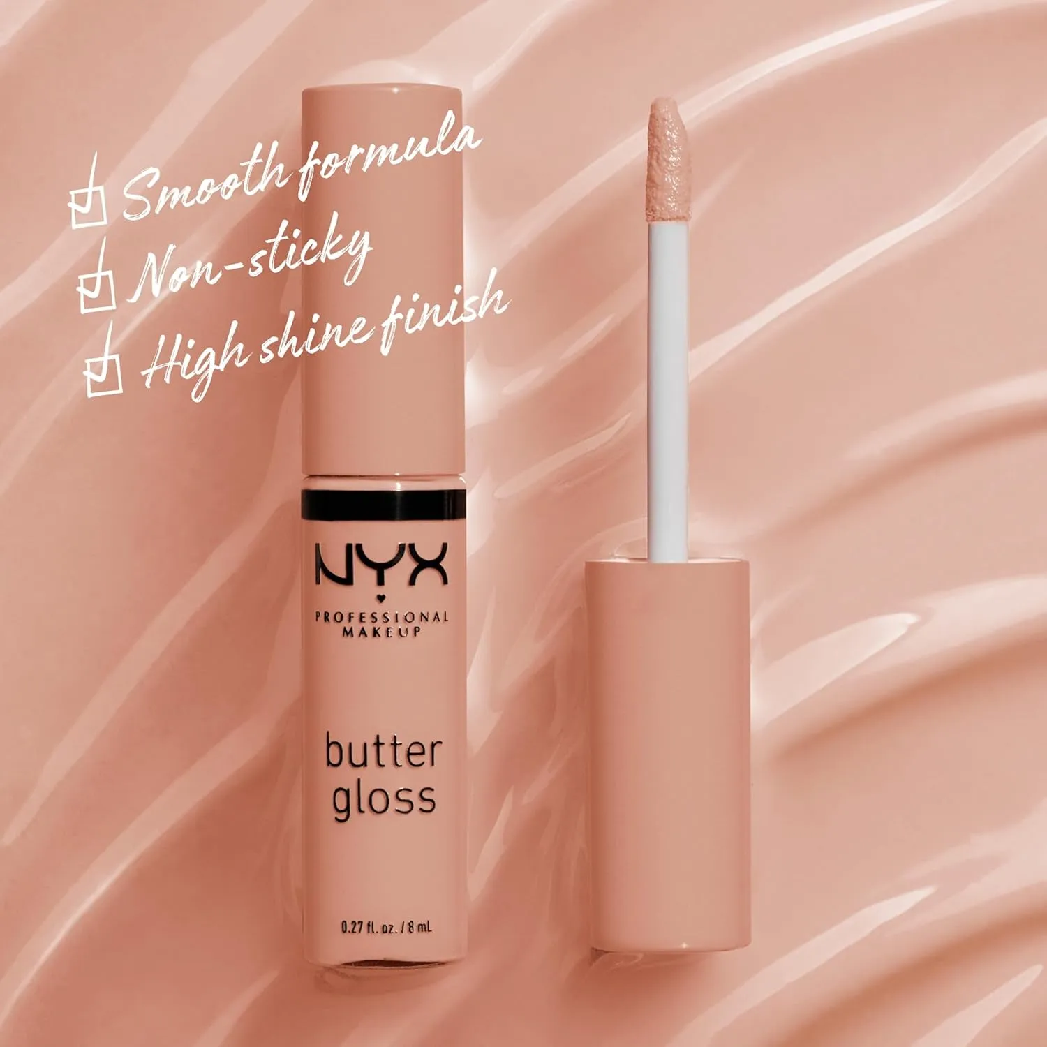 Silky Smooth Non-Sticky Lip Gloss - Madeleine (Mid-Tone Nude)