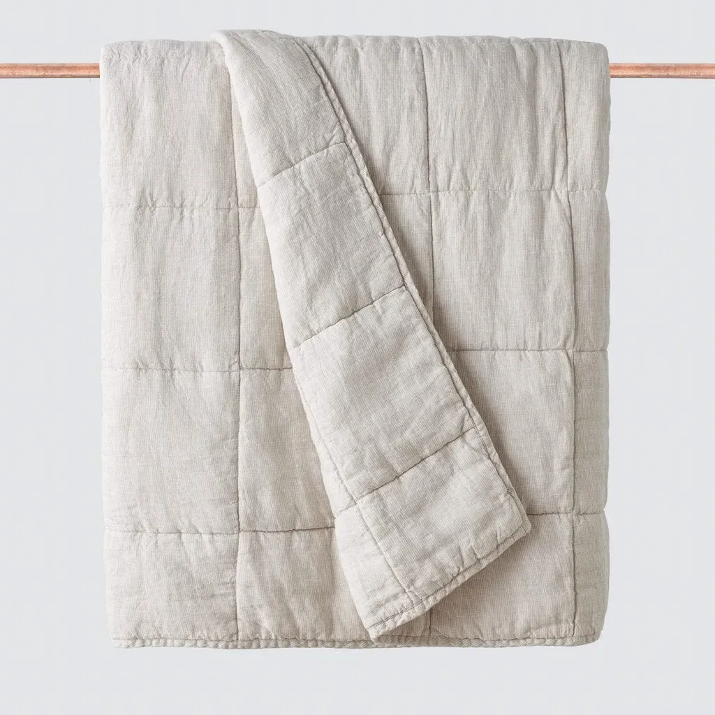 Stonewashed Linen Quilt