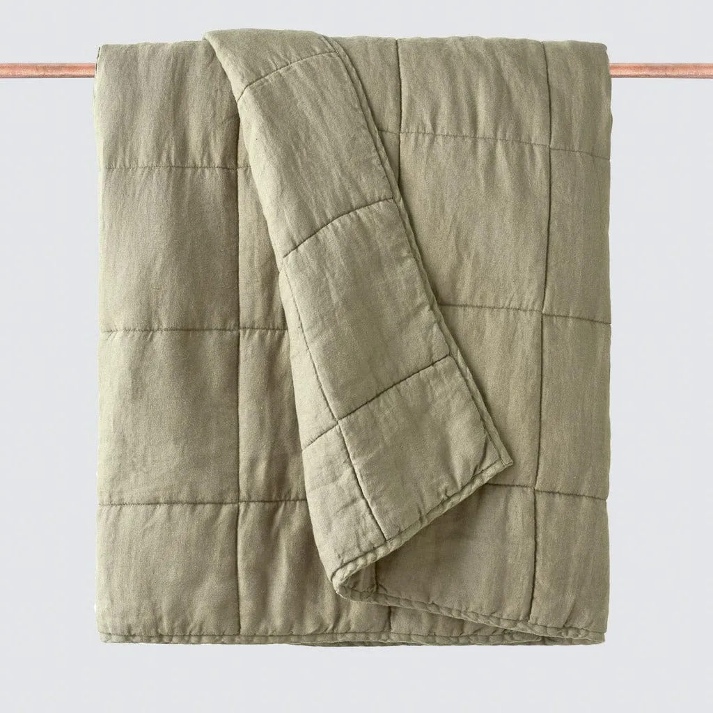 Stonewashed Linen Quilt