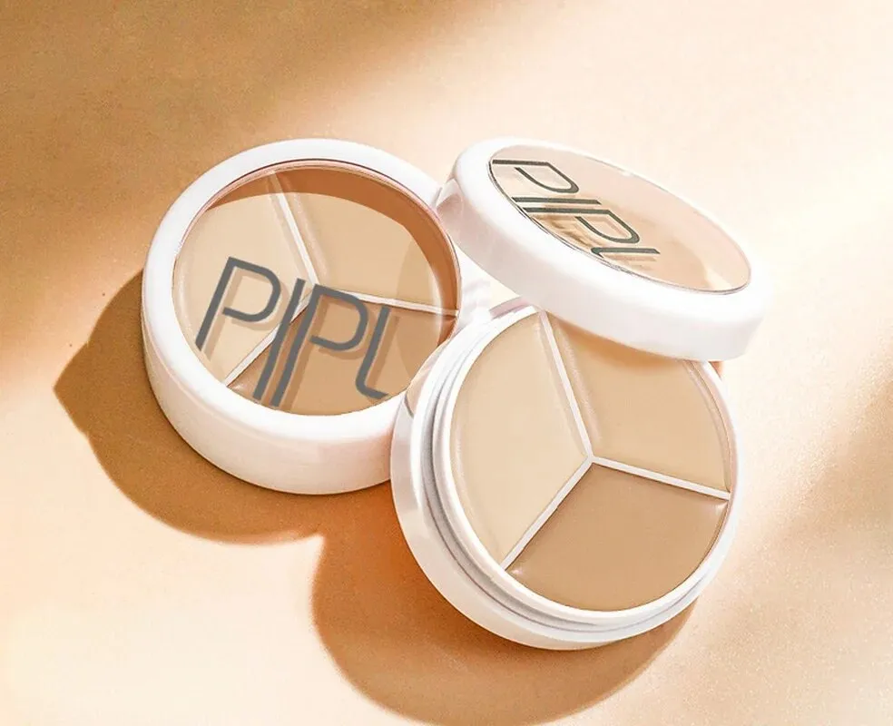 Three-color Concealer Plate To Face Spots Acne Marks Dry Skin Oil Skin Giant Concealer Beauty Makeup