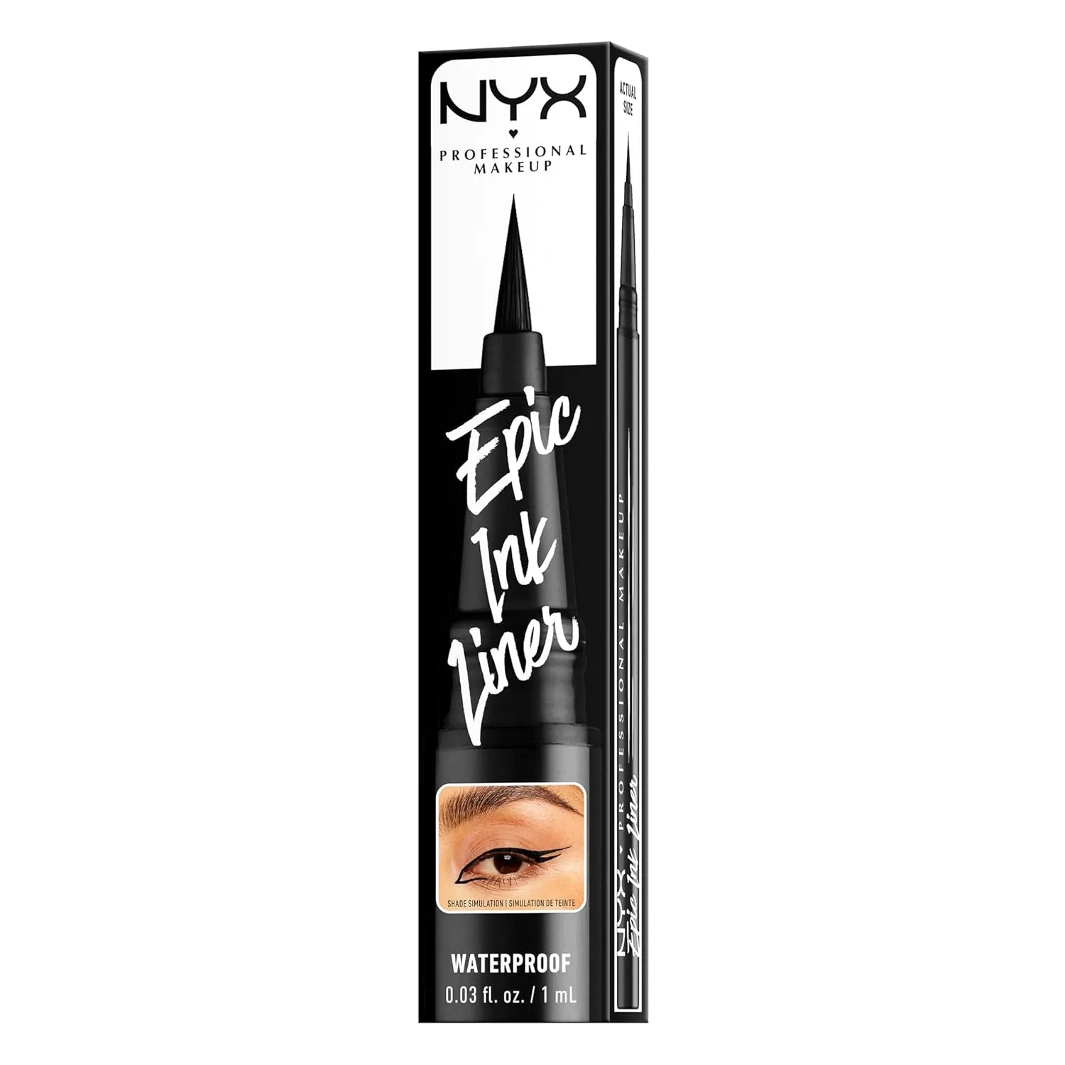 Vegan Waterproof Precision Liquid Eyeliner - Matte Black