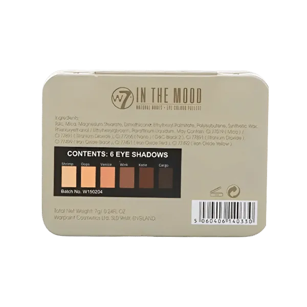 W7 In The Mood 6 EyeShadow Palette 7G