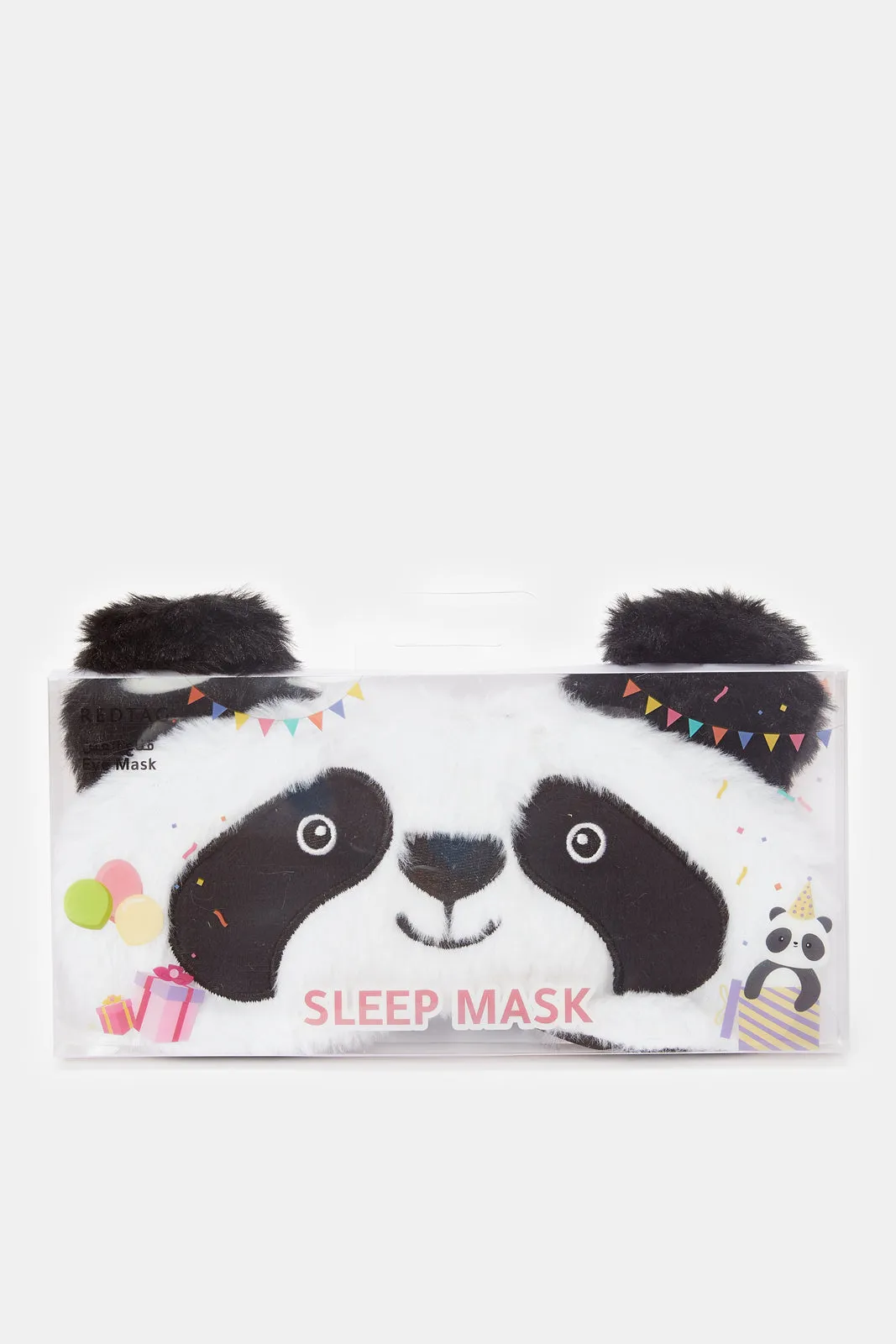 Women Black And White Embellished Eye Mask